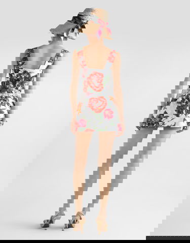 Kjole Dolce & Gabbana Dolce & Gabbana Flower-Print Poplin Mini Dress Flerfarvet | F7BB8THS5TQHA5PB, 2