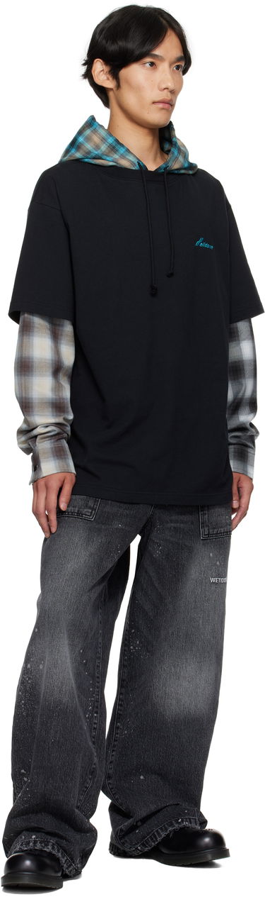 T-shirt We11done We11done Checkered Layered T-Shirt Sort | WD-TT2-25-783-U-BK, 3