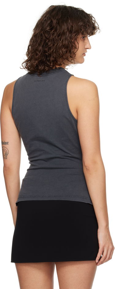 Tanktop Courrèges Courrèges Fitted Stonewashed Tank Top Grå | 125JDE094JS0110, 2