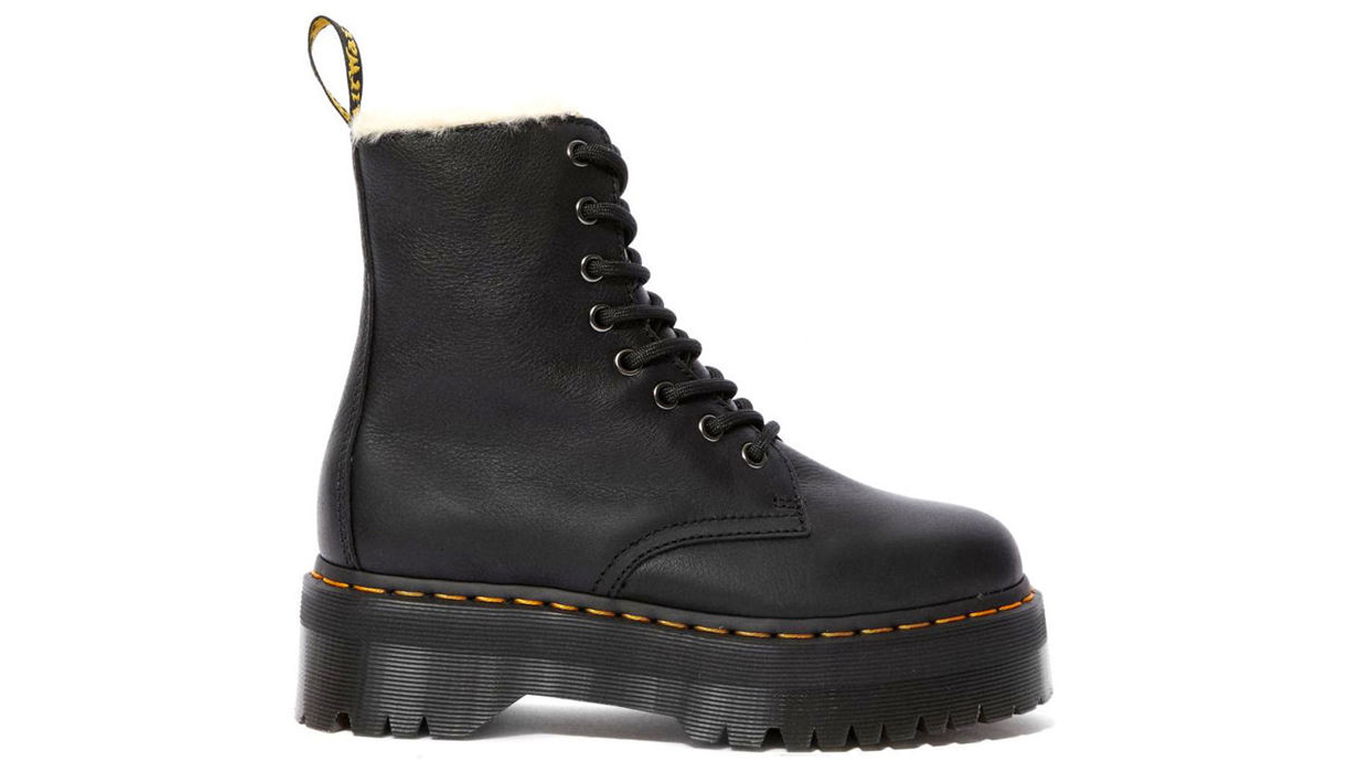 Sneakers og sko Dr. Martens Jadon Faux Fur Lined Sort | DM25637001, 1