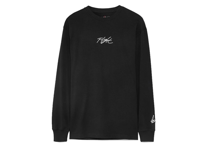 T-shirt Jordan Jordan Flight Essentials Long Sleeve Tee Black Sort | DN4427-010