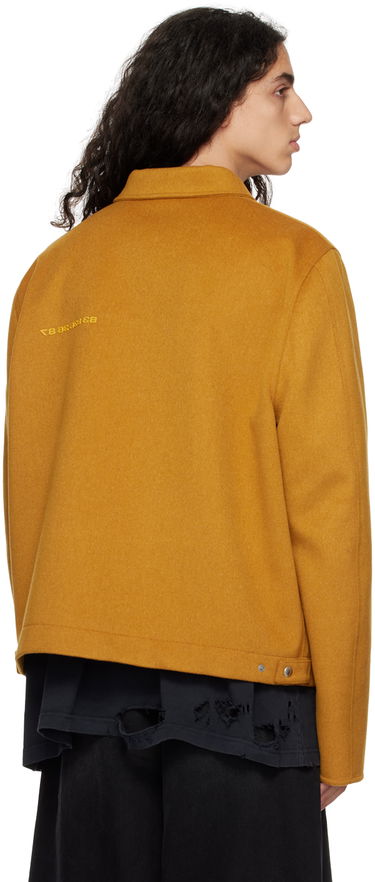 Jakke VETEMENTS VTMNTS Felted Zip-Up Jacket Gul | VL14JA480M, 2