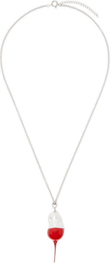 Halskæde Ottolinger Ottolinger Dipped Pearl Pendant Necklace Rød | 125-903125-01, 0