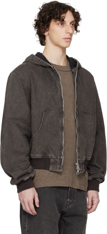 Bomberjakke OUR LEGACY Our Legacy Bank Denim Hooded Jacket Grå | M2251BBC, 4