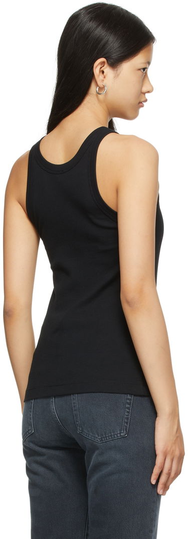 Tanktop TOTEME TOTEME Curved Rib Tank Top Sort | 211-437-772, 2