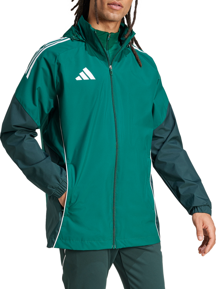 Vindjakke adidas Performance Adidas TIRO25C All-Weather Hooded Jacket Grøn | ji8936