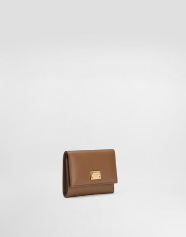 Tegnebog Dolce & Gabbana Dolce & Gabbana Plongé Calfskin Small Wallet Brun | BI0770A9S258Z093, 2