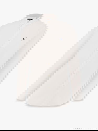 Skjorte Polo by Ralph Lauren Polo Ralph Lauren Men's Slim Fit Oxford Shirt Hvid | 710928254002, 0