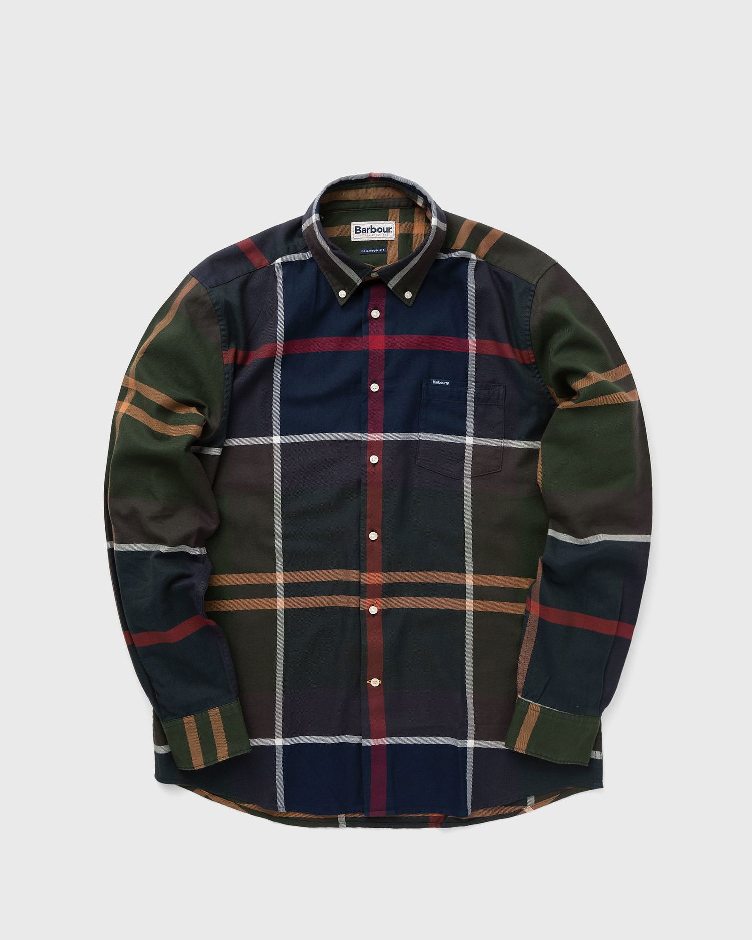 Skjorte Barbour Dunoon Taillored Fit Shirt Flerfarvet | MSH4980TN51, 0