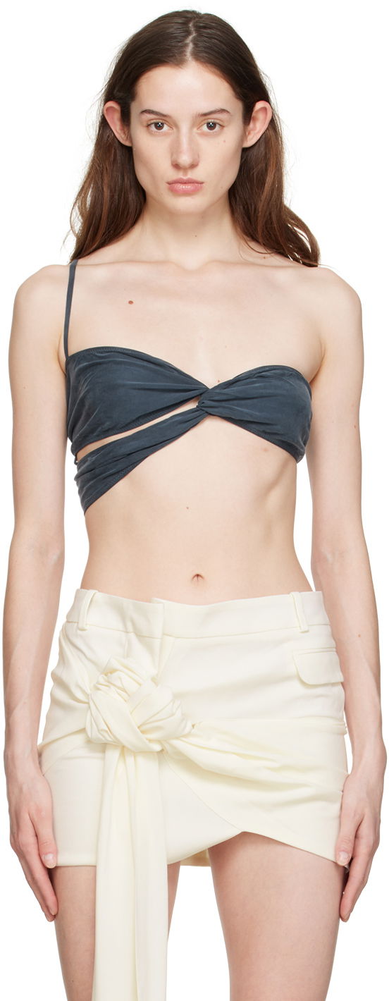 Tanktop Jacquemus 'Le Bandeau Espelho' Tank Top Mørkeblå | 23E231JS055-2307, 0