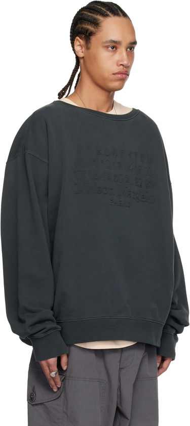 Sweater Maison Margiela Maison Margiela Embroidered Sweatshirt Grå | S50GU0230 M25017, 1