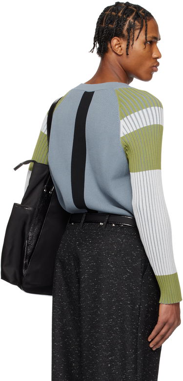 Sweater KIKO KOSTADINOV Kiko Kostadinov Inex Zip Cardigan Blå | KKSS25KN03-114, 2