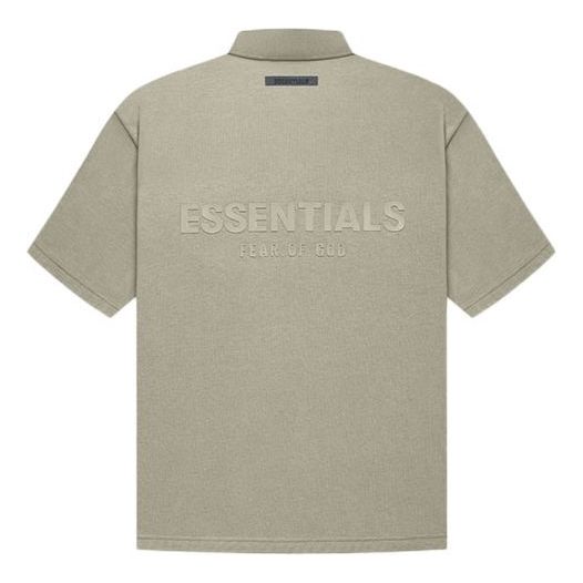 Polo skjorte Fear of God Essentials Logo Polo Shirt Beige | FOG-FW21-005