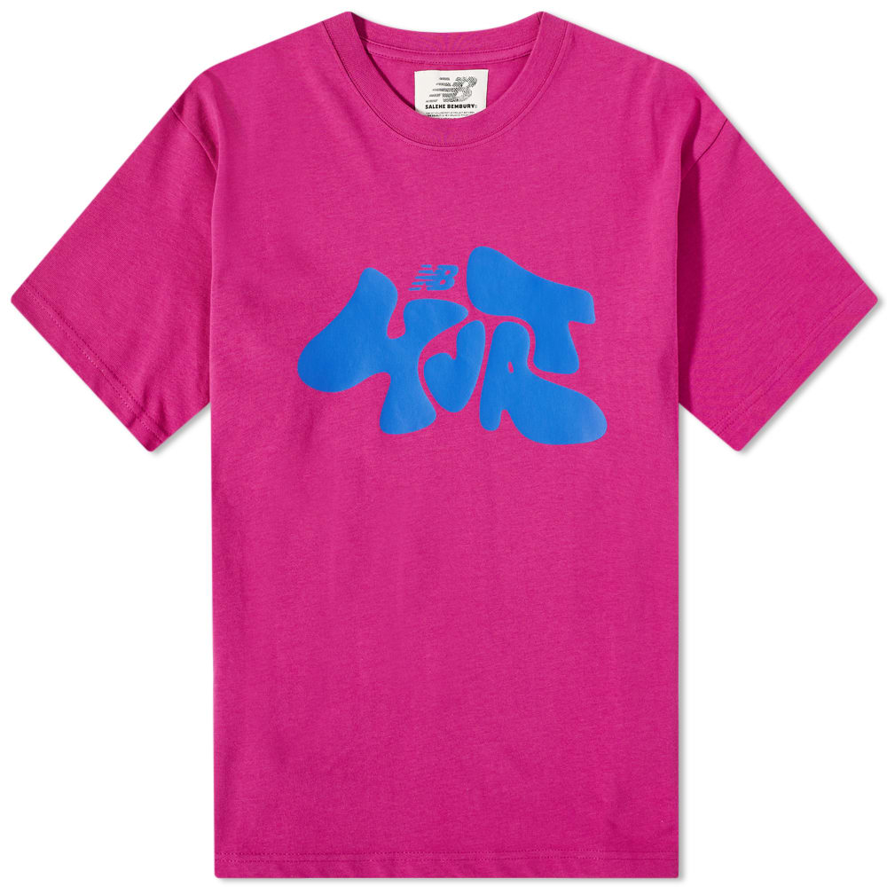 T-shirt New Balance Salehe Bembury Logo Mania T-Shirt Lyserød | MT11563-JJL, 0