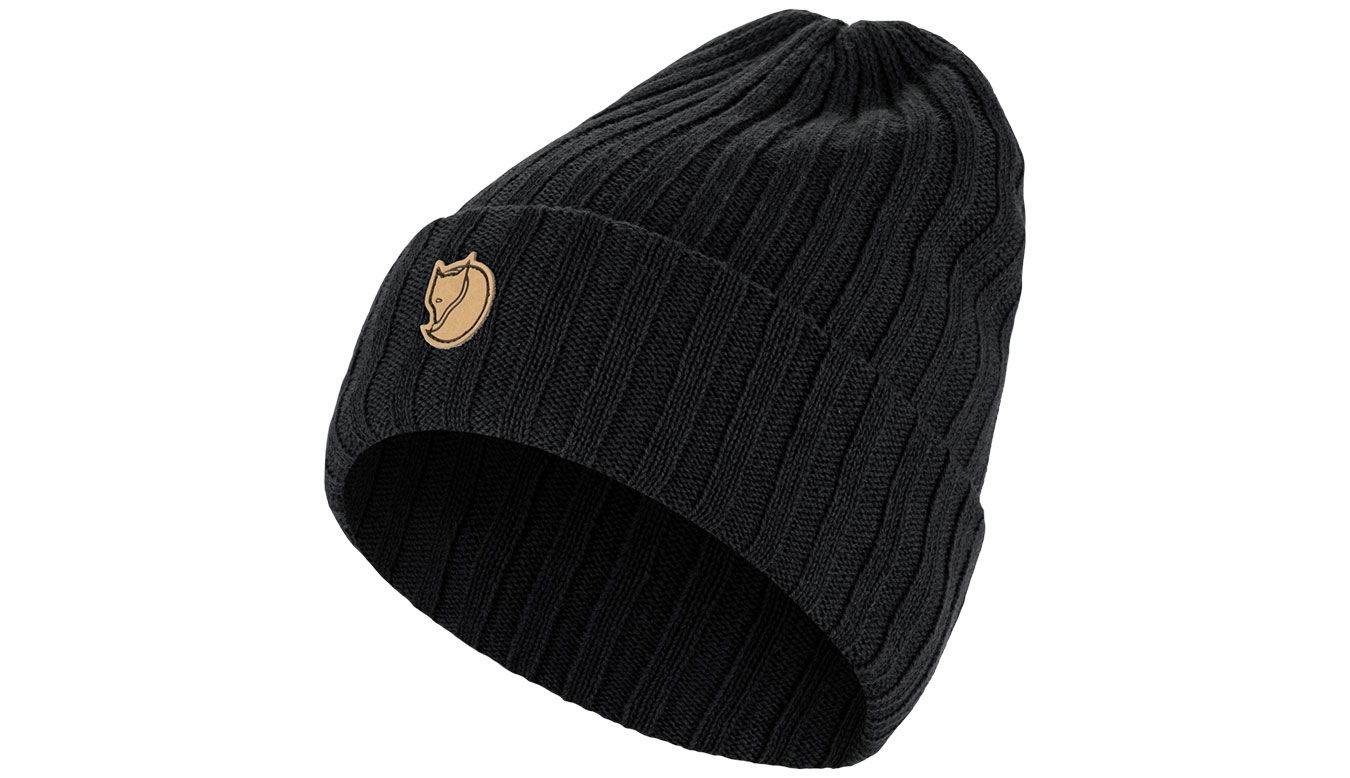 Beanie FJÄLLRÄVEN Byron Ribbed Knit Beanie Sort | F77388-550, 0