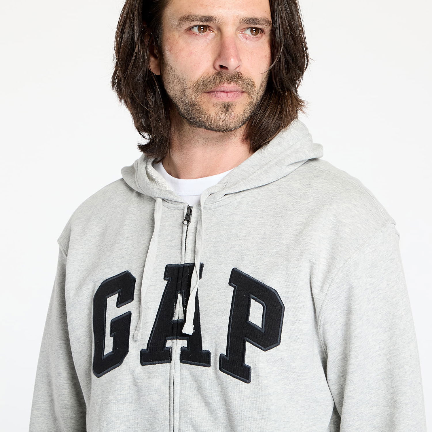 Sweatshirt GAP Logo Hoodie Grå | 868454-09, 1
