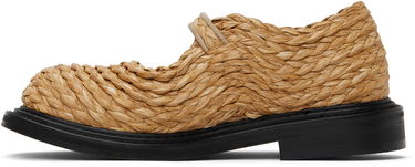 Skopleje Moschino Moschino Olivia Raffia Mary Jane Loafers Beige | MA10624C1M MX0 10A, 2