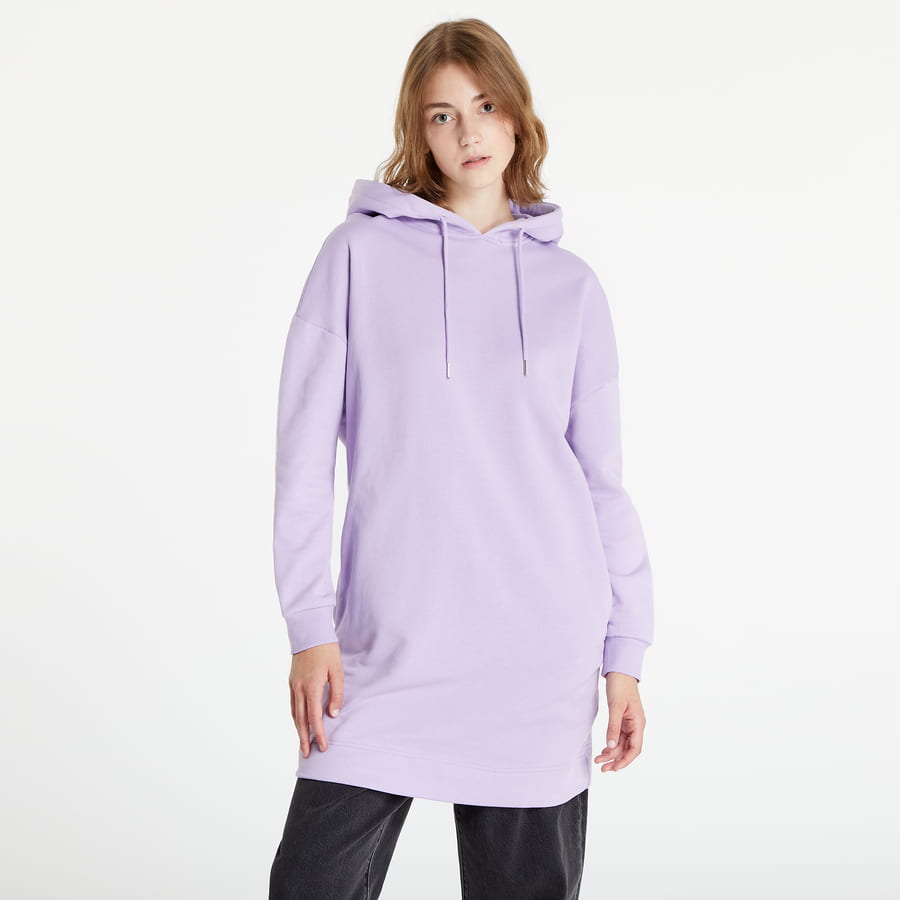 Sweatshirt Urban Classics Organic Oversized Terry Hoodie Dress Lilla | TB4094-Fialová, 0