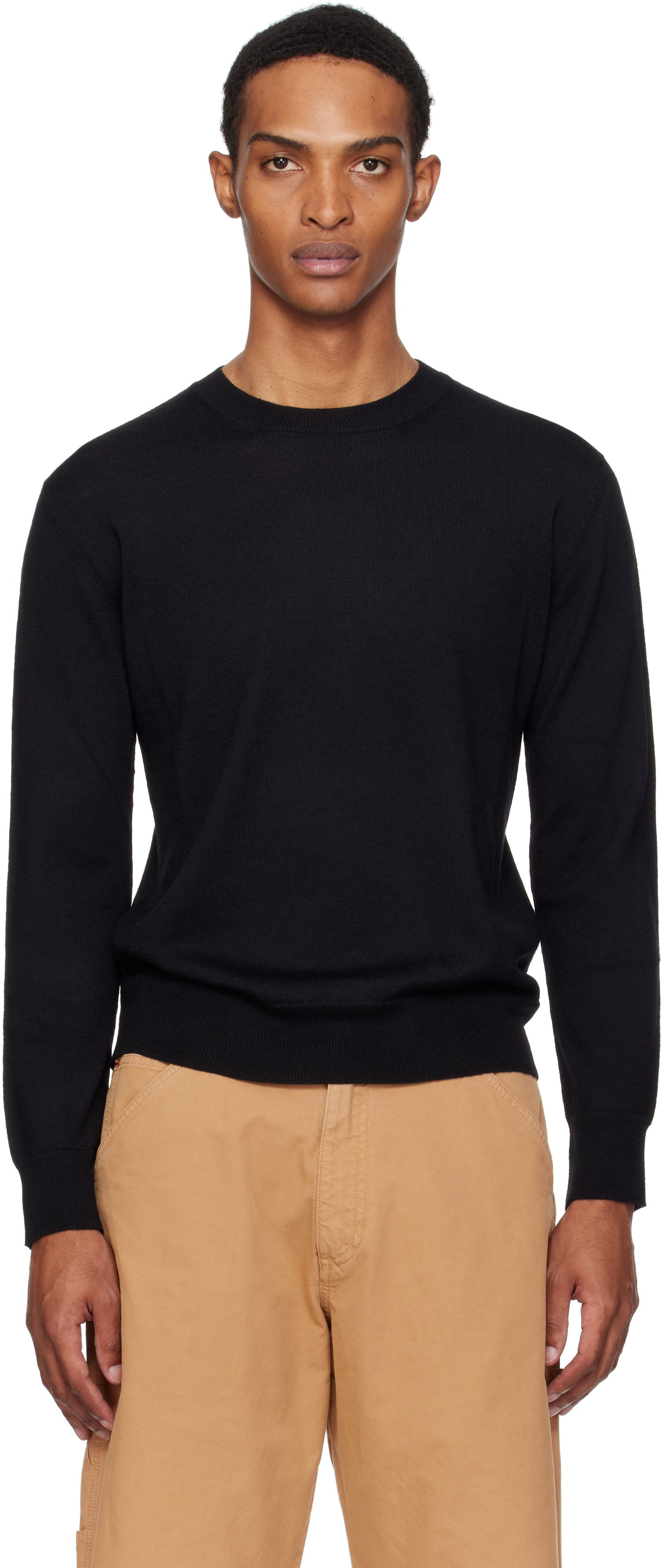 Sweater Maison Margiela MM6 Maison Margiela Elbow Patch Sweater Sort | SH0HL0032 M13133, 0