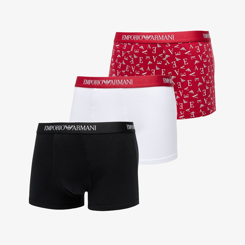 Boksere Emporio Armani Emporio Armani 3-Pack Trunks Hvid | EM000260AF10800M0086