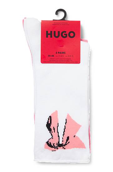Sokker BOSS Two-Pack of Short Socks HUGO Lyserød | 50543156, 1