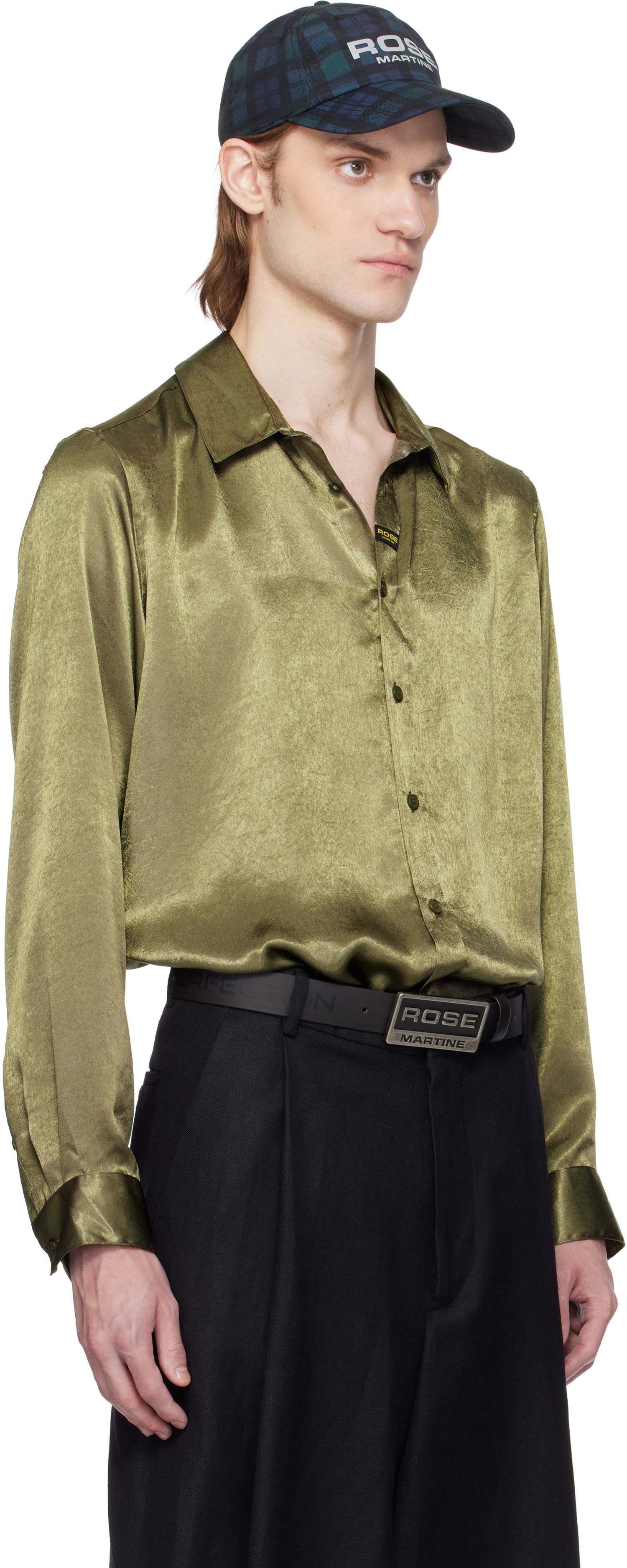 Kasket Martine Rose Martine Rose Classic Shirt Grøn | 401WS26417, 1