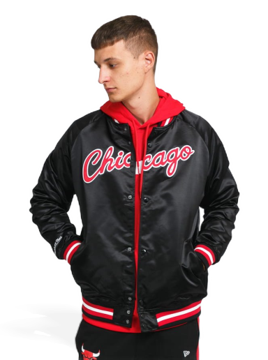 Bomberjakke Mitchell & Ness Bomber NBA Lightweight Satin Jacket Bulls Sort | 18013