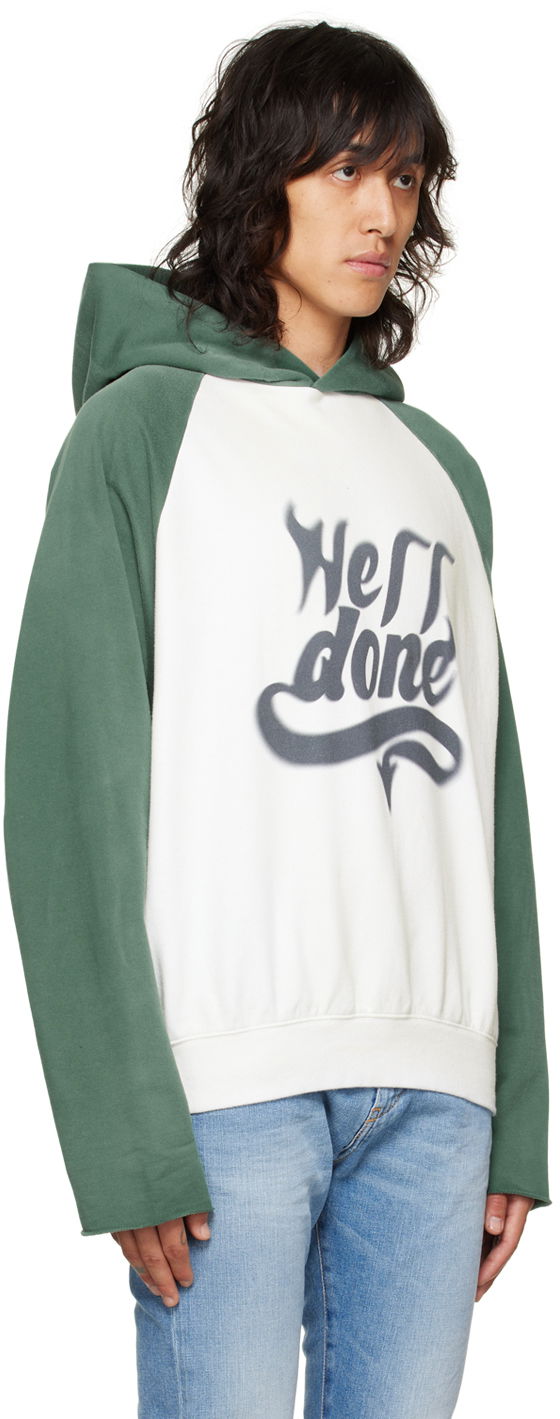 Sweatshirt We11done We11done Graphic Print Hoodie Hvid | WD-TH3-22-802-U-GR, 1