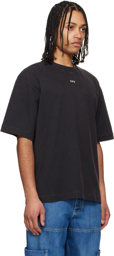 T-shirt Off-White Off-White Martyrdom Arrow Skate Short Sleeve T-Shirt Sort | OMAA120S25JER00I1361, 1