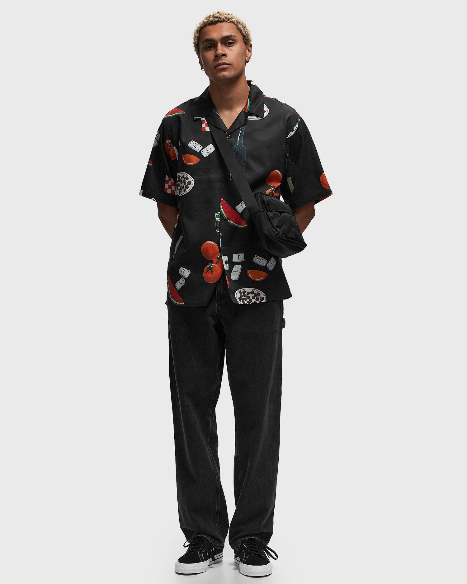 Skjorte Carhartt WIP S/S Isis Maria Dinner Shirt Sort | I033071_23J_XX, 0
