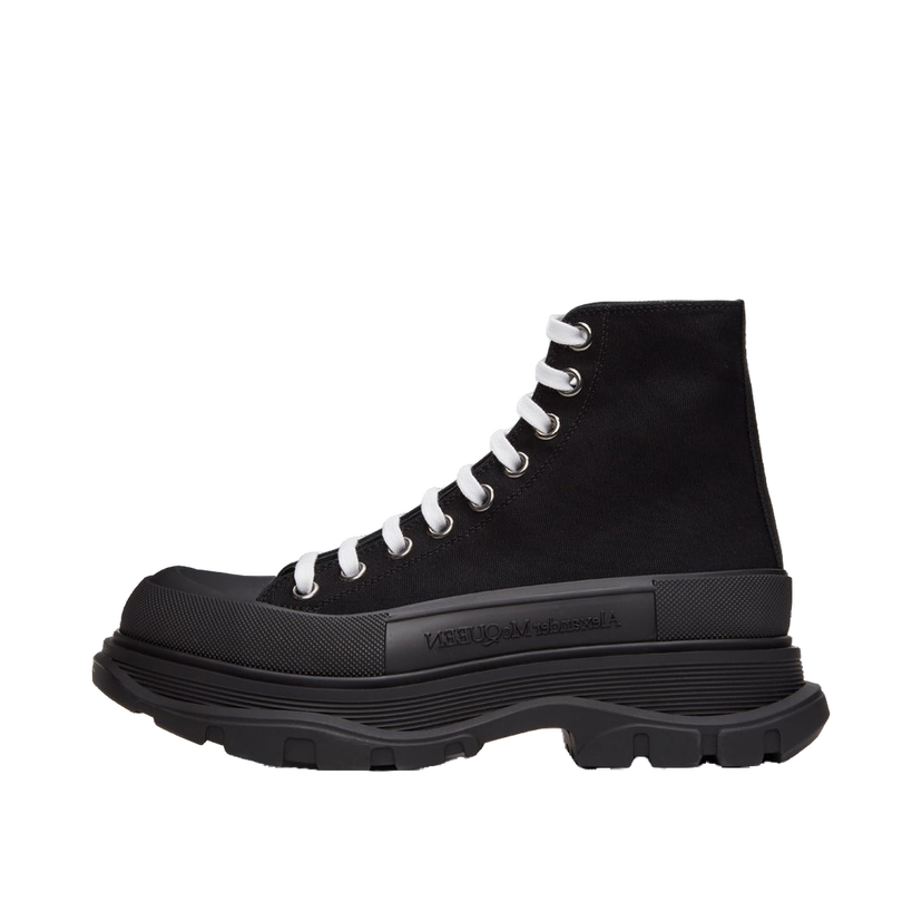 Sneakers og sko Alexander McQueen Canvas Tread Slick High Sneakers "Black" Sort | 604254W4L32