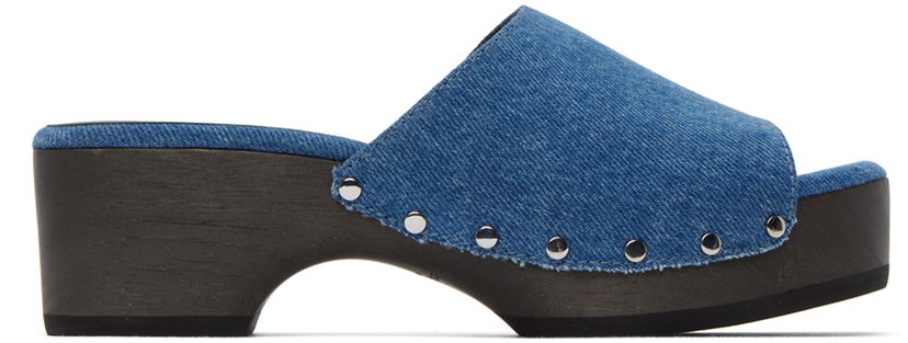 Tøj rag & bone rag & bone Mara Denim Clogs Blå | WFF23PF015SA15