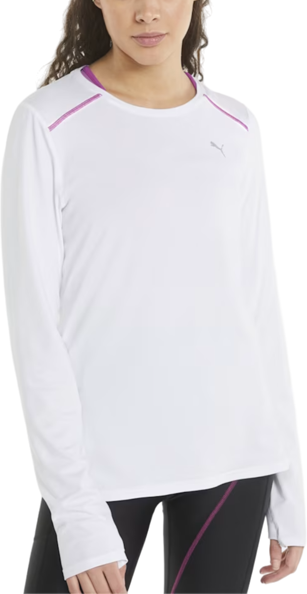 T-shirt Puma RUN Cloudspun MARATHON LS Tee W Hvid | 52137602