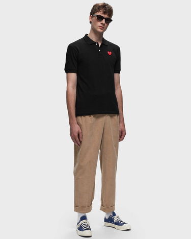 Polo skjorte Comme des Garçons Play Heart Polo Tee Sort | AZ T006 051 1, 2