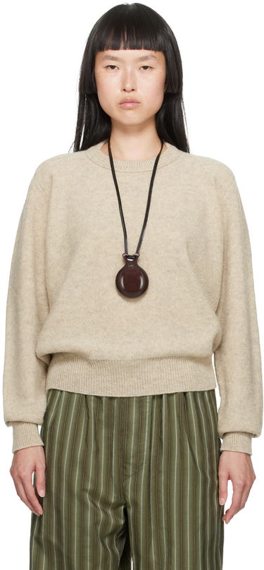 Sweater LEMAIRE Tilted Sweater Beige | TO1087 LK085, 0