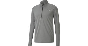 Sweatshirt Puma Cross the Line Quarter-Zip Running Top Grå | 519592-001, 1