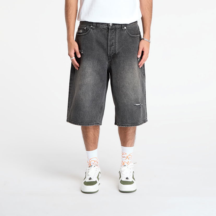 Shorts BAPE Sta Relaxed Fit Denim Shorts Grå | 001DSL801302MBLK