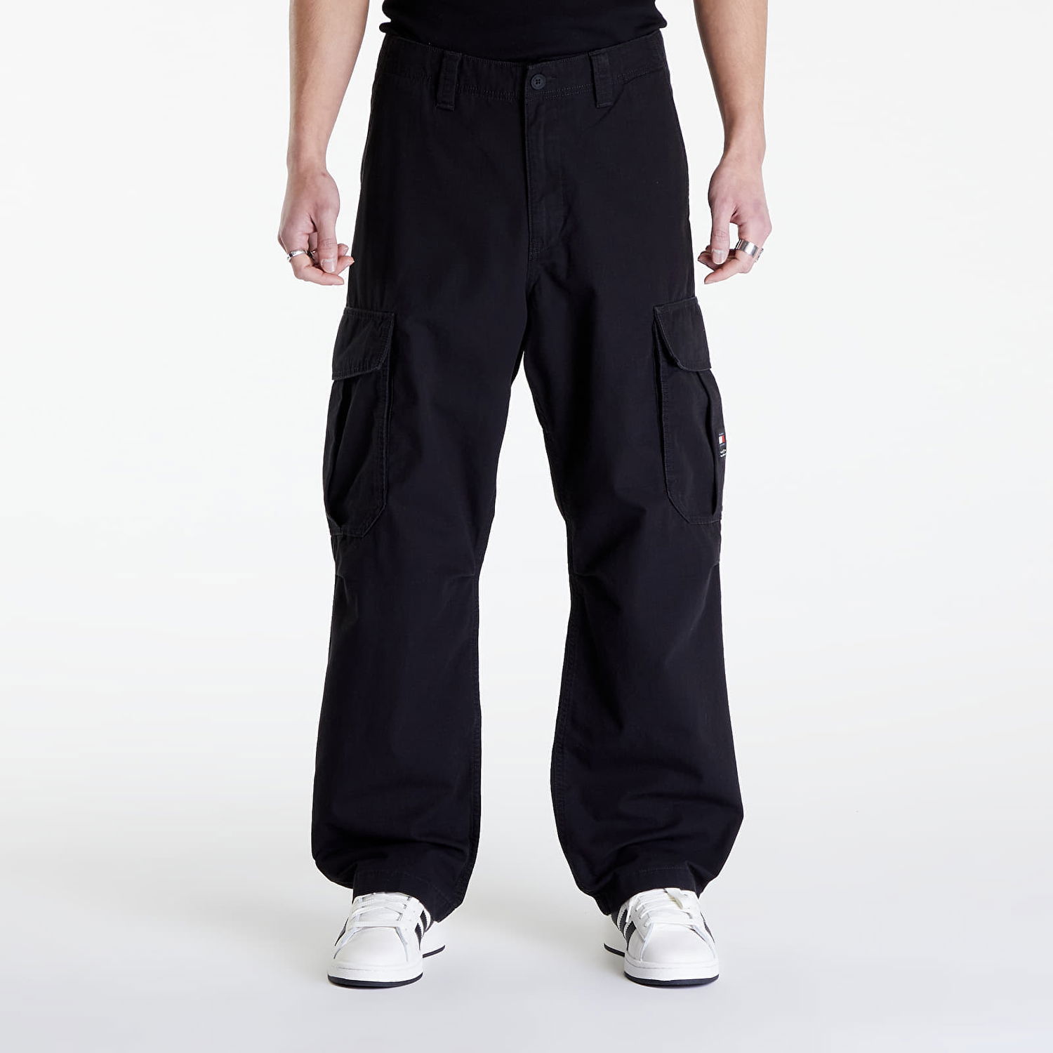 Bukser og jeans Tommy Hilfiger cargo pants Tommy Jeans Aiden Cargo Pants Sort | DM0DM18939 BDS, 0