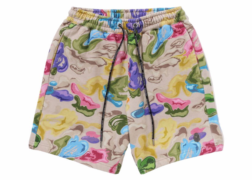 Shorts BAPE BAPE A Bathing Ape Art Camo Sweat Shorts Multicolor Flerfarvet | 1J80-153-055