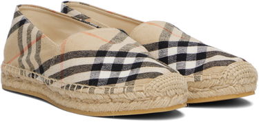 Tøj Burberry Burberry Check Mews Espadrilles Beige | 8109180, 3