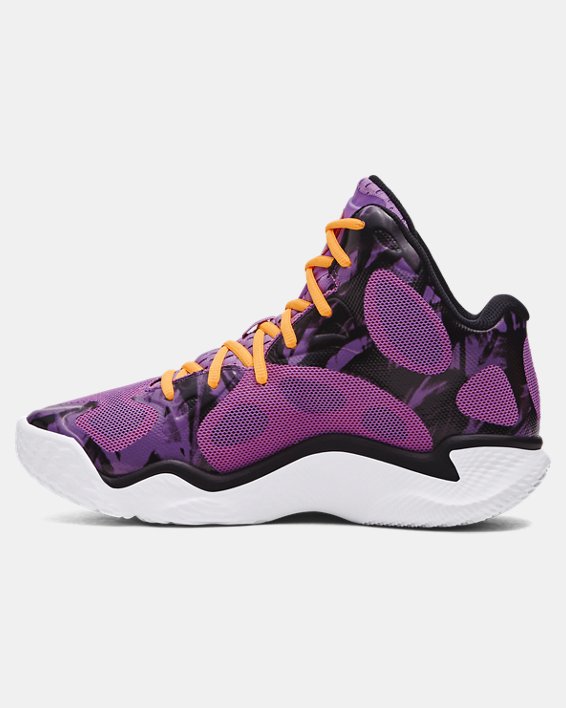 Sneakers og sko Under Armour Unisex Curry Spawn FloTro Basketballschuhe Provence Lilla | 3027372-500, 1