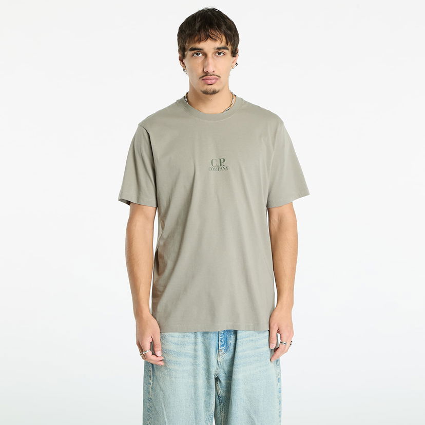T-shirt C.P. Company C.P. Company 30/1 Jersey British Sailor Short Sleeve Logo T-Shirt Grøn | 19CMTS106A006586W-356