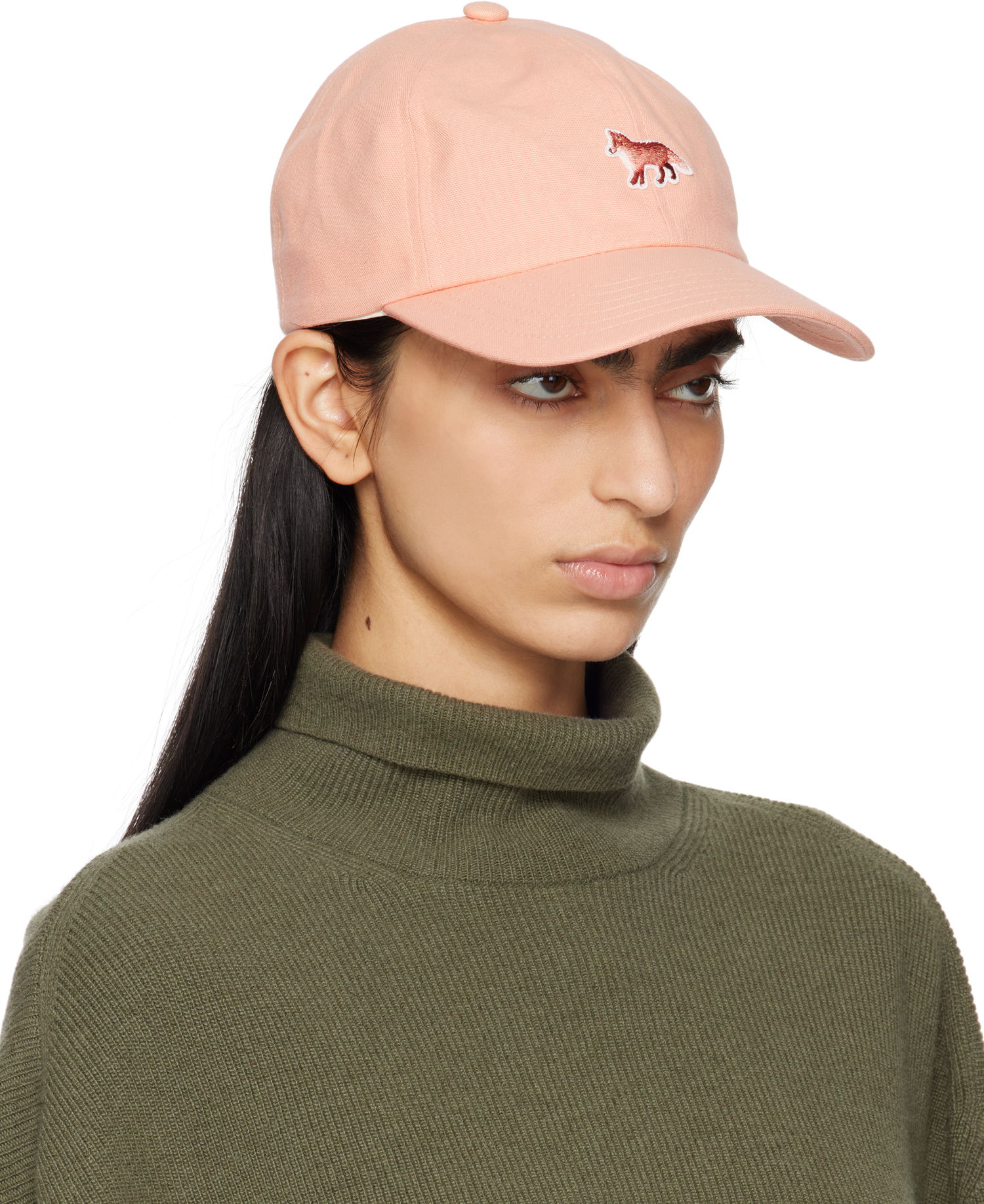 Kasket MAISON KITSUNÉ Maison Kitsuné Baby Fox Baseball Cap Lyserød | OW06108WB0026, 1