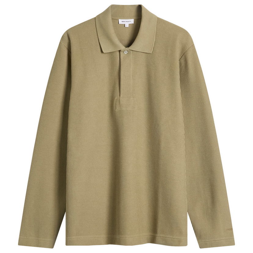 Polo skjorte NORSE PROJECTS Ruben Double Face Long Sleeve Polo Grøn | N10-0214-2053