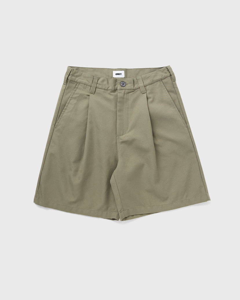 Shorts OBEY Oliver Pleated Shorts Grøn | 172100098-MMD