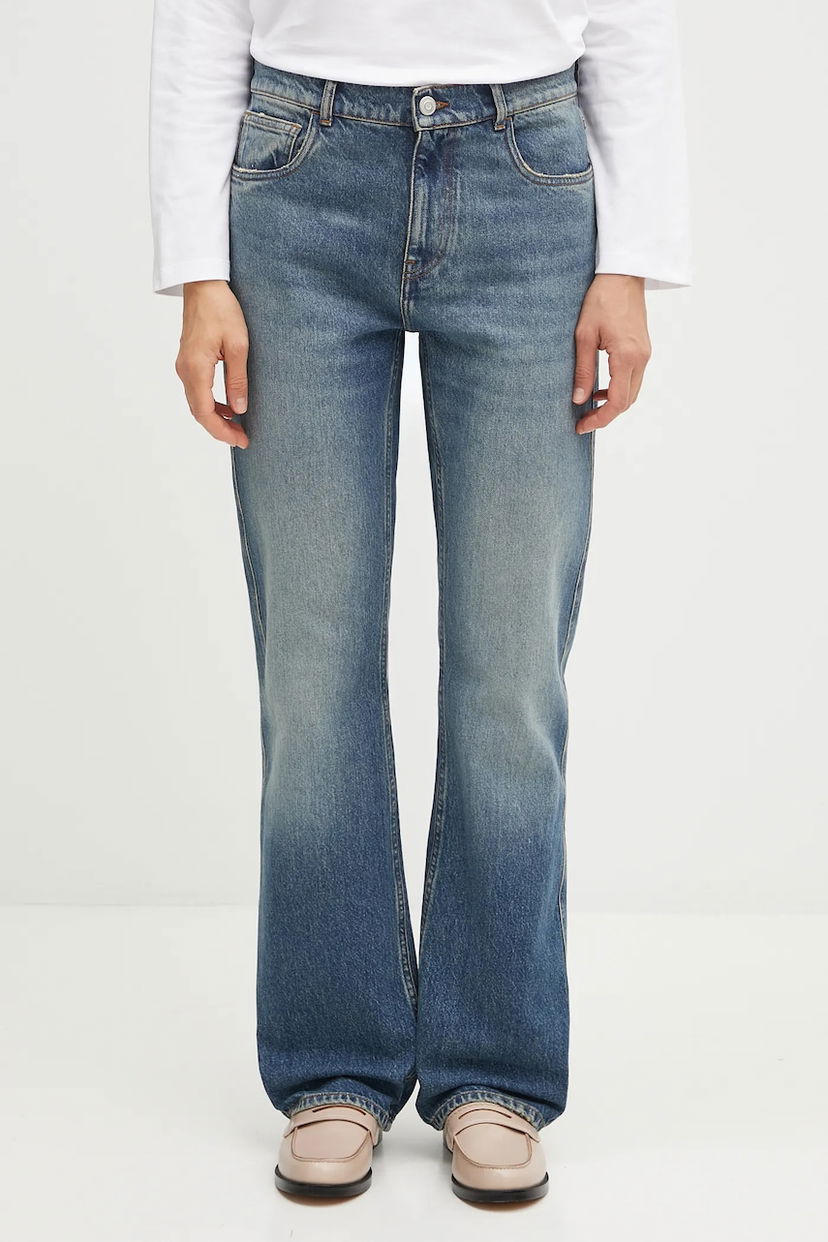 Jeans Coperni Coperni High Waist Boyfriend Jeans Blå | COPP163F2022