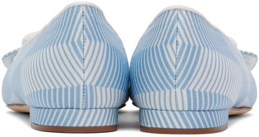 Kjole Manolo Blahnik Manolo Blahnik Maysale Ballerina Flats Blå | 124-2513-0001, 1