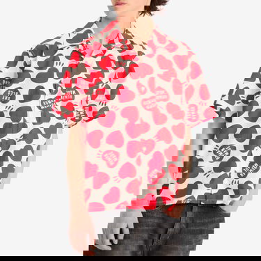 Skjorte Human Made Heart Vacation Shirt, Size Large Hvid | HM29SH026-WHT, 2