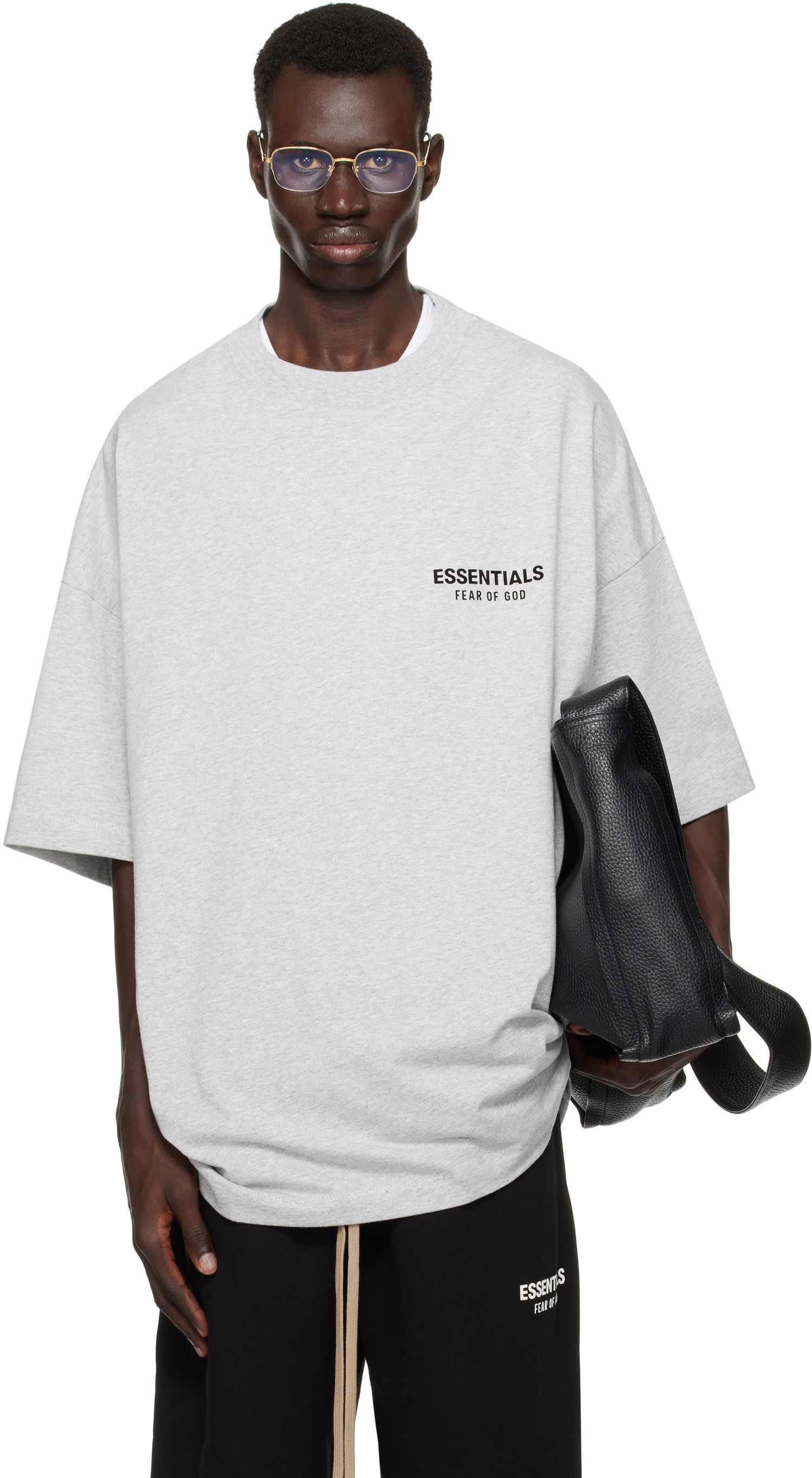 T-shirt Fear of God Essentials Jersey Crewneck T-Shirt Grå | 125HO244368F, 0