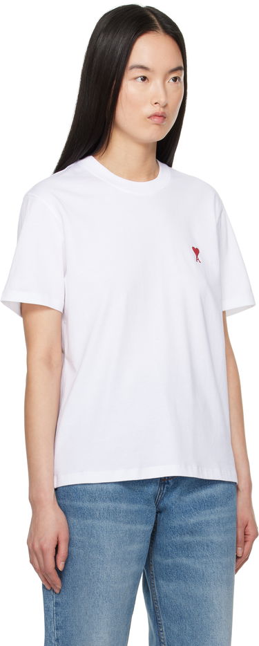 T-shirt AMI AMI Paris Ami de Coeur Cotton T-Shirt Mørkeblå | BFUTS035.724, 4